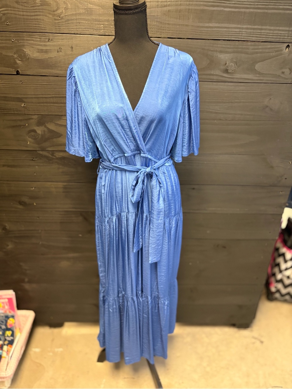 Cara Cobalt Blue Maternity Maxi Dress